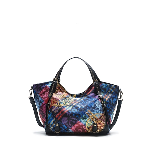 Dámská kabelka DESIGUAL ROTTERDAM TRANSFLORES 3147 PEACH WHIP - DESIGUAL - 17WAXFA1 3147 BOLS_ROTTERDAM TRANSFLORES