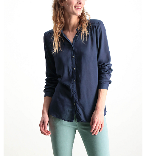 Košile dlouhý rukáv GARCIA SHIRT LS 70 modrá - GARCIA - O80036 70 ladies shirt ls