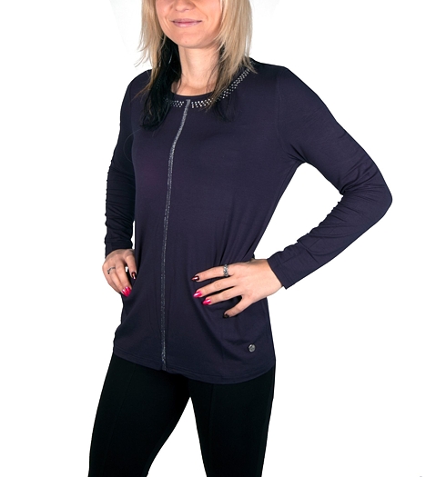 Dámské triko HAJO D Shirt 609 marine - HAJO - 18443 609 D Shirt