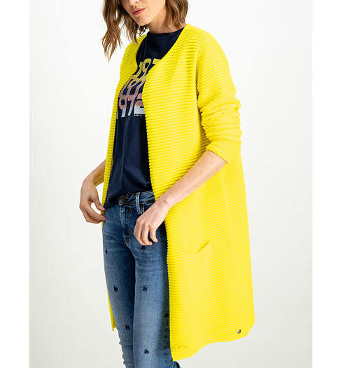 Dámský svetr GARCIA CARDIGAN 2846-sunny yellow - GARCIA - GS900152 2846 ladies cardigan