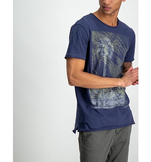 Pánské triko GARCIA T-SHIRT SS 70-marine - GARCIA - B91204 70 men`s T-shirt ss