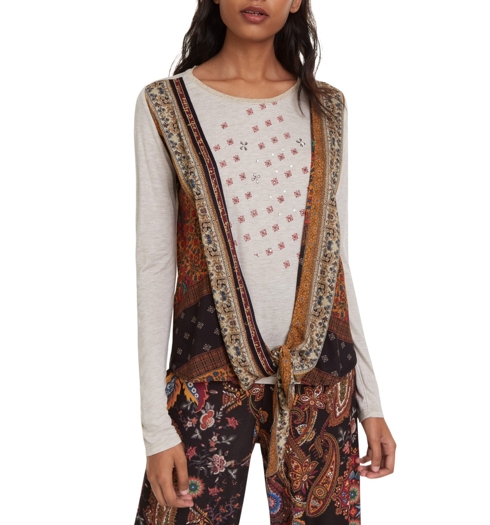 Dámské triko DESIGUAL YAN 1018 ARENA VIGORE - DESIGUAL - 19WWTKD7 1018 TS_YAN