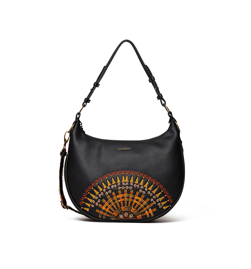 Dámská kabelka DESIGUAL BOLS_AFRICAN MANDALA SIBERIA 2000 BLACK - DESIGUAL - 20SAXP90 2000 BOLS_AFRICAN MANDALA SIBER