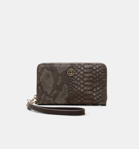 Dámská peněženka DESIGUAL CRISEIDA MINI ZIP 6009 CHOCOLATE - DESIGUAL - 20WAYP13 6009 MONE_CRISEIDA MINI ZIP
