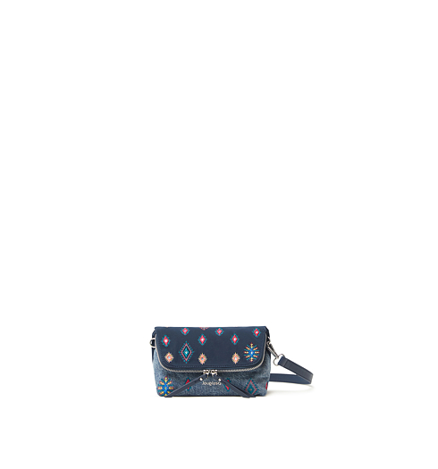 Dámská kabelka DESIGUAL JULY TRIBU VENECIA MINI 5014 AZUL EUROPA - DESIGUAL - 21WAXA84 5014 BOLS_JULY TRIBU VENECIA MI