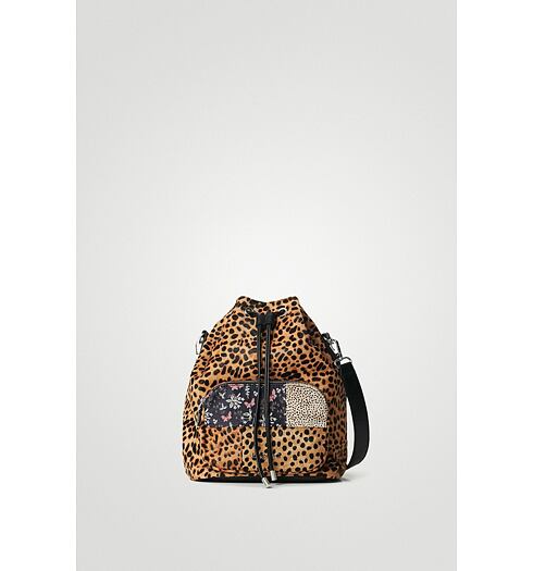 Dámský batoh DESIGUAL BETA ANIMAL NATAL MAXI 6004 ARENA - DESIGUAL - 21WAXL02 6004 BOLS_BETA ANIMAL NATAL MAX
