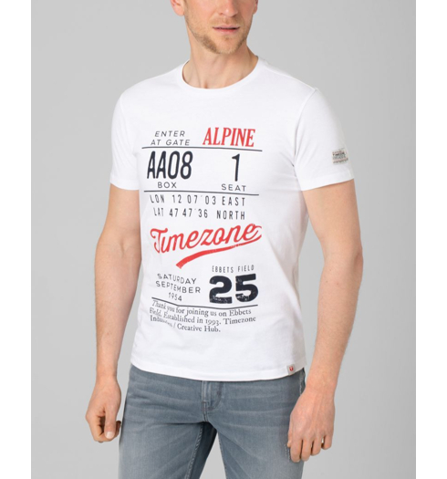 Pánské triko TIMEZONE Alpine Ticket T-Shirt 0100 - Timezone - 22-10193-10-6111 0100 Alpine Ticket T-Sh