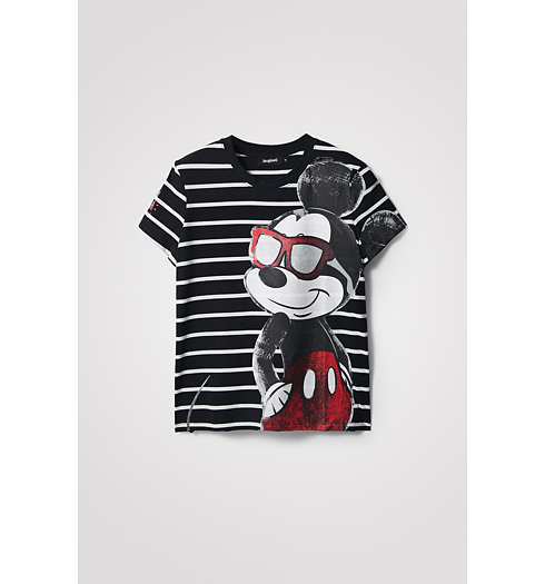 Dámské triko DESIGUAL MICKEY VIDA CHULA 2000 NEGRO - DESIGUAL - 22SWTK73 2000 TS_MICKEY VIDA CHULA