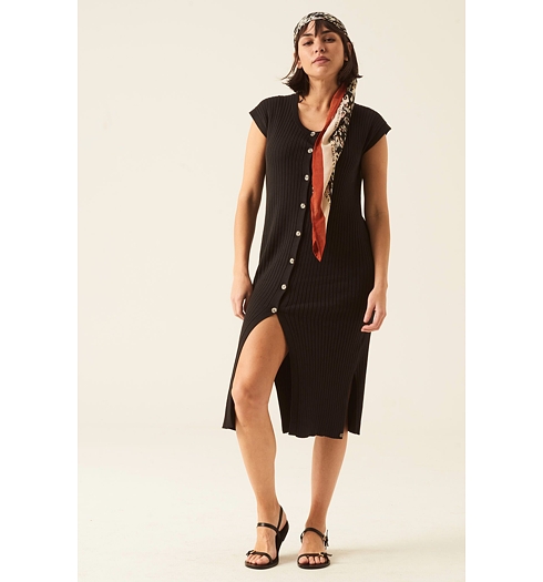 Dámské šaty GARCIA S20084 60 ladies dress 60 black - GARCIA - S20084 60 ladies dress