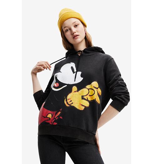 Dámská mikina DESIGUAL MICKEY VINTAGE 2022 GRIS TORMENTA - DESIGUAL - 22WWSK49 2022 SWEAT_MICKEY VINTAGE