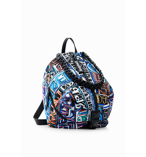 Dámský batůžek DESIGUAL ROUSMARI VIANA 2000 BLACK - DESIGUAL - 23SAKA16 2000 BACK ROUSMARI VIANA