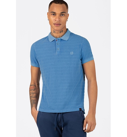 Pánská polokošile TIMEZONE 22-10224-00-6570 3604 Tonal Striped Polo 3604 - Timezone - 22-10224-00-6570 3604 Tonal Striped Polo