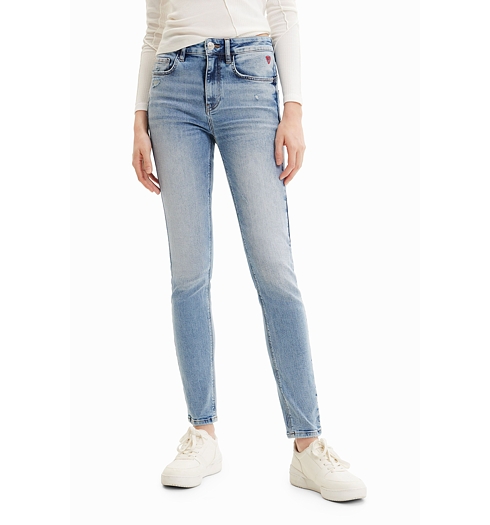 Dámské jeans DESIGUAL LIA 5160 BLUE - DESIGUAL - 23SWDD21 5160 DENIM LIA