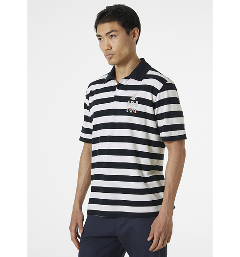 Pánská polokošile HELLY HANSEN 34299 598 KOSTER POLO 598 NAVY STRIPE - Helly Hansen - 34299 598 KOSTER POLO