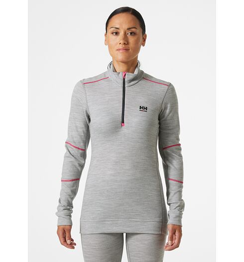 HELLY HANSEN WORKWEAR LIFA MERINO 930 grey - HELLY HANSEN WORKWEAR - 75210 930 W HH LIFA MERINO HALF ZIP