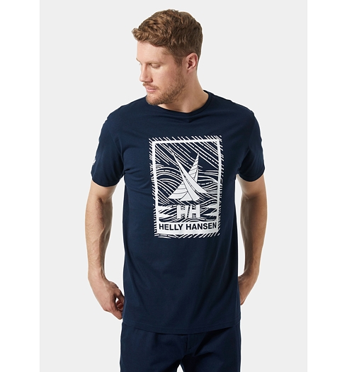 Pánské triko HELLY HANSEN 34222 599 SHORELINE T-SHIRT 2.0 599 NAVY - Helly Hansen - 34222 599 SHORELINE T-SHIRT 2.0