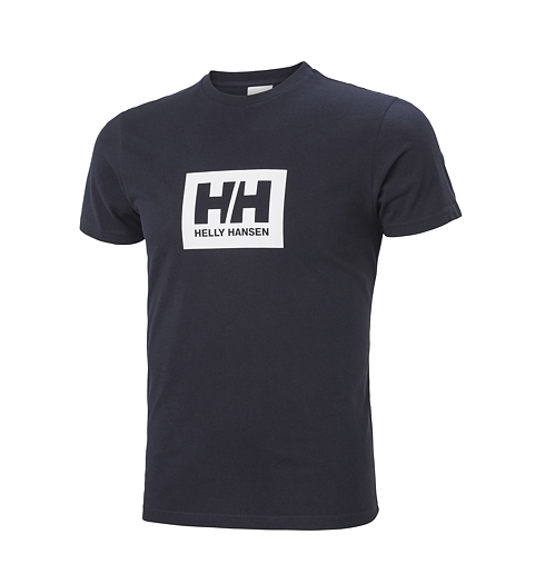 Pánské triko HELLY HANSEN 53285 599 HH BOX T 599 NAVY - Helly Hansen - 53285 599 HH BOX T