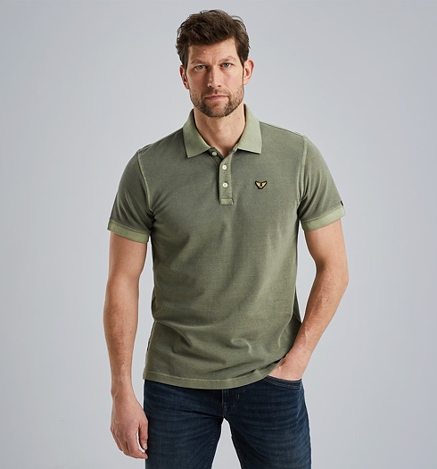 PME LEGEND PPSS2402850 6149 Short sleeve polo garment dyed pique 6149 - PME LEGEND - PPSS2402850 6149 Short sleeve polo garment dyed pique
