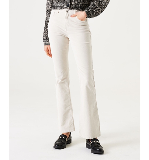 Dámské kalhoty manžestr GARCIA T40314 4294 Celia ladies pants 4294 whitecap - GARCIA - T40314 4294 Celia ladies pants