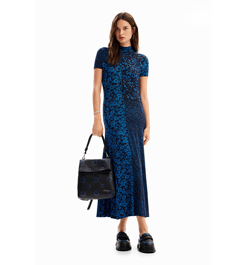 Dámské šaty Desigual 24WWVK10 5014 VEST PATCHSI 5014 BLUE - DESIGUAL - 24WWVK10 5014 VEST PATCHSI