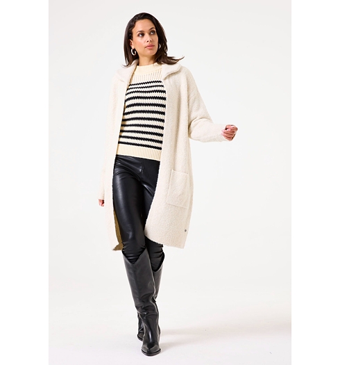 Dámský kardigan GARCIA V40250 4294 ladies cardigan 4294 whitecap - GARCIA - V40250 4294 ladies cardigan