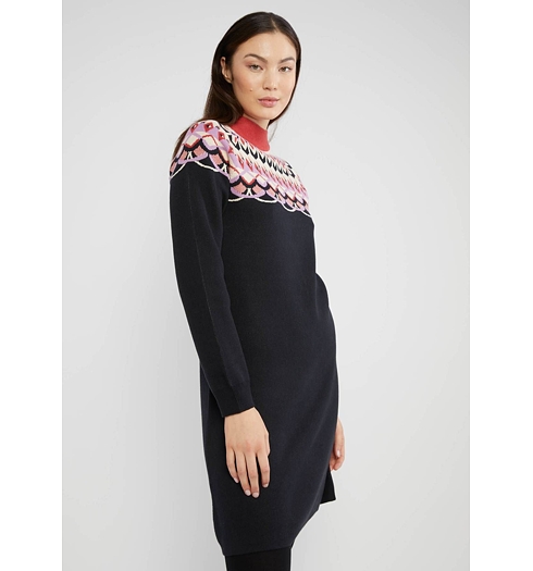 Dámské šaty Blutsgeschwister 001243-350 1250 Scandi woods 1250 nostalgic island knit black - Blutsgeschwister - 001243-350 1250 Scandi woods