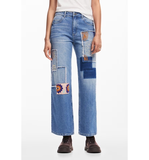 Dámské jeans Desigual 24WWDD97 5053 DENIM MILA 5053 BLUE - DESIGUAL - 24WWDD97 5053 DENIM MILA