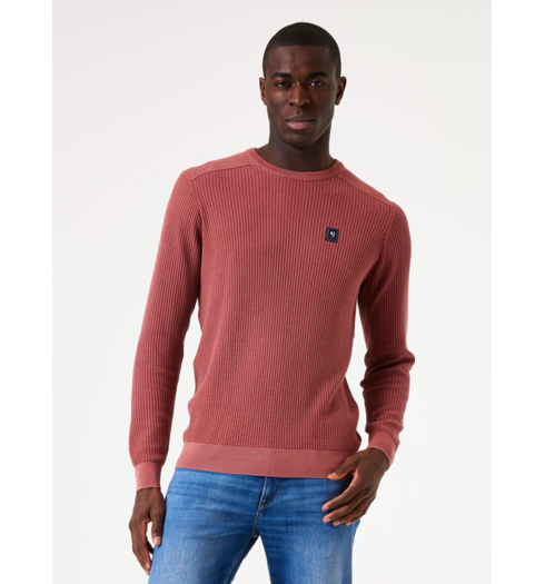 Pánský svetr GARCIA Z1165 8039 mens pullover 8039 safflower - GARCIA - Z1165 8039 mens pullover