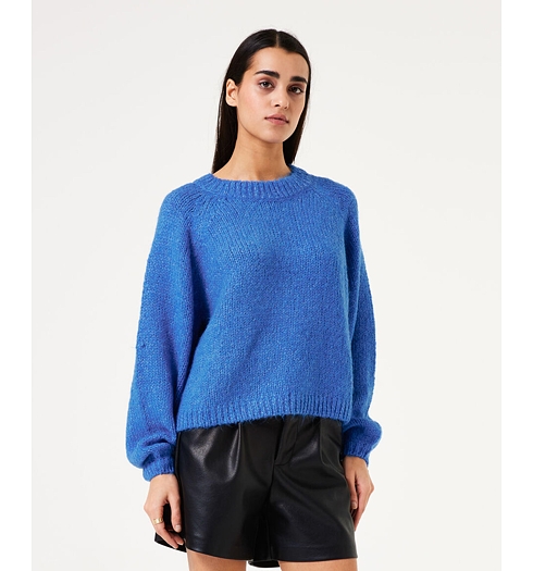 Dámský svetr GARCIA W40241 4326 ladies pullover 4326 bold blue - GARCIA - W40241 4326 ladies pullover