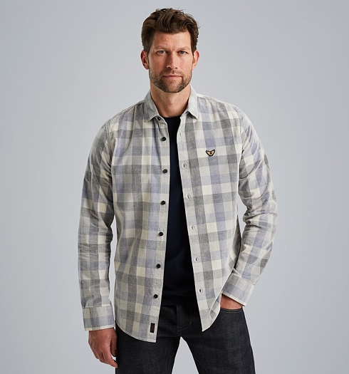 Pánská manžestrová košile PME LEGEND PSI2411238 5054 Long Sleeve Shirt Fine Corduroy Yarndyed - PME LEGEND - PSI2411238 5054 Long Sleeve Shirt Fine Corduroy Yarndyed Check