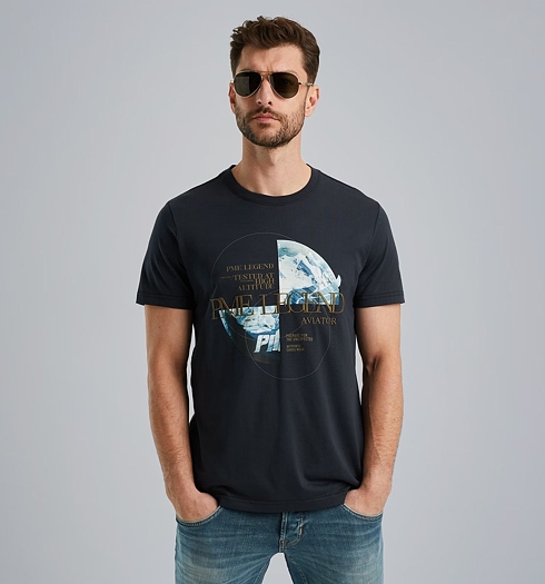 Pánské triko PME LEGEND PTSS2411533 5281 Short sleeve r-neck single jersey 5281 - PME LEGEND - PTSS2411533 5281 Short sleeve r-neck single jersey