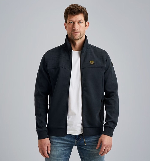 Pánská mikina PME LEGEND PSW2502476 5281 Zip jacket spacer look sweat 5281 - PME LEGEND - PSW2502476 5281 Zip jacket spacer look sweat