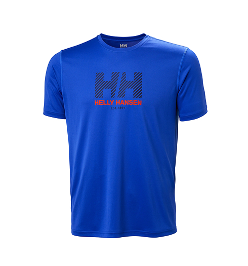 Pánské funkční triko HELLY HANSEN 49574 543 HH TECH GRAPHIC T-SHIRT 2.0 543 COBALT 2.0 - Helly Hansen - 49574 543 HH TECH GRAPHIC T-SHIRT 2.0