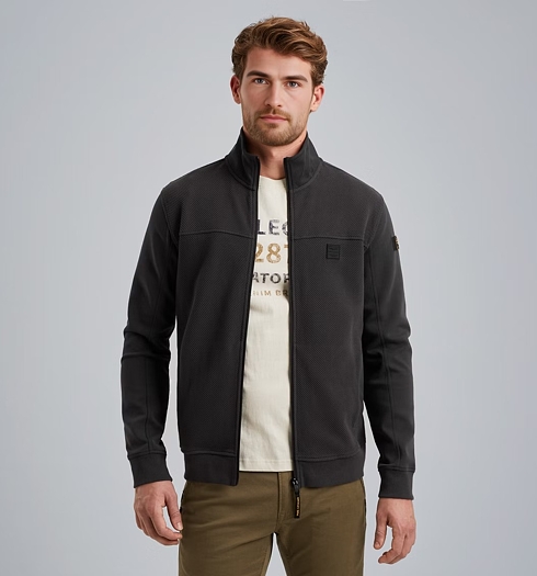 Pánská mikina PME LEGEND Jacket zip popcorn jacquard 9140 - PME LEGEND - PSW2506424 9140 Jacket zip popcorn jacquard
