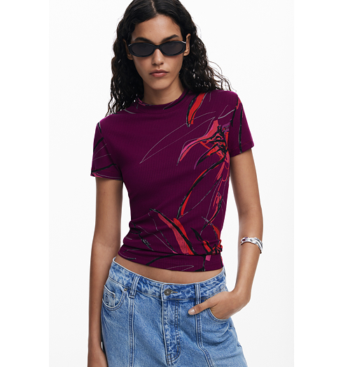 Dámské triko DESIGUAL 25WWTK16 3161 TS LALA 3161 RED - DESIGUAL - 25WWTK16 3161 TS LALA