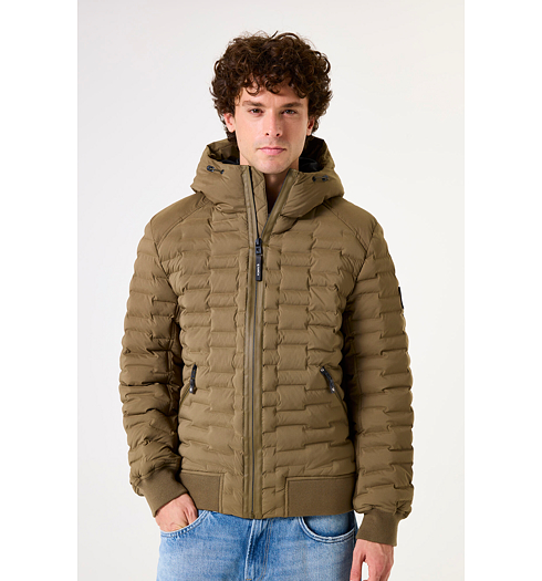 Pánská zimní bunda GARCIA mens outdoor jacket Hnědá - GARCIA - GJ510901 4073 mens outdoor jacket