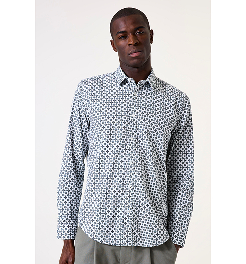 Pánská košile GARCIA mens shirt ls Modrá - GARCIA - I51280 53 mens shirt ls