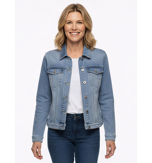 Dámská bunda Sabine Geisha Jeans jacket Modrá - Geisha - SABINE 827 Jeansjacket