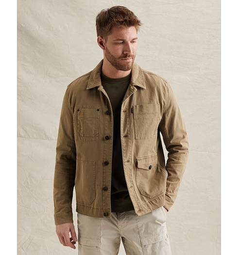 Pánská jeans bunda PME LEGEND FANCY STRUCTURED WASHED DENIM Béžová - PME LEGEND - PDJ2602602 6405 DENIM JACKET FANCY STRUCTURED WASHED