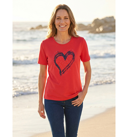 Dámské triko HAJO D Shirt 1/2 RH Červená - HAJO - 10787 373 D Shirt 1/2 RH