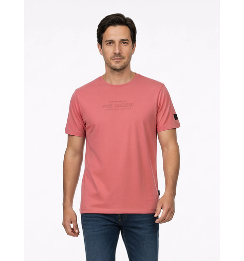 Pánské triko PME LEGEND R-neck short cotton Růžová - PME LEGEND - PTSS2505570 4038 R-neck short cotton