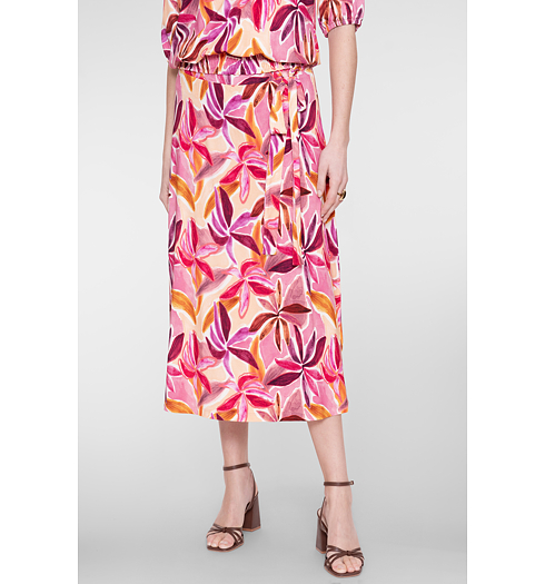 Dámská sukně Geisha Skirt long Růžová - Geisha - 66070-60 JILL 380 Skirt long jersey AOP