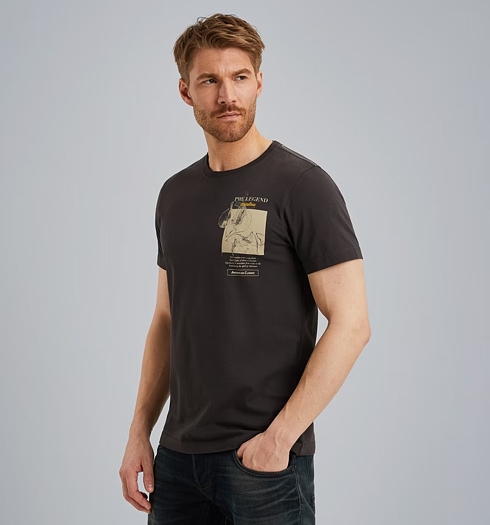 Pánské tričko PME LEGEND R-neck single jersey play short sleeve 9140 - PME LEGEND - PTSS2506577 9140 R-neck single jersey play short sleeve