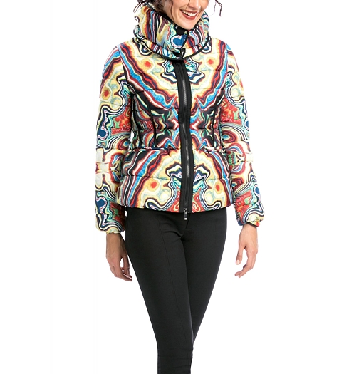 Dámská zimní bunda DESIGUAL ABRIG_ARSENIO 6007 BEIGE SAFARI - DESIGUAL - 58E2LA2 6007 ABRIG_ARSENIO