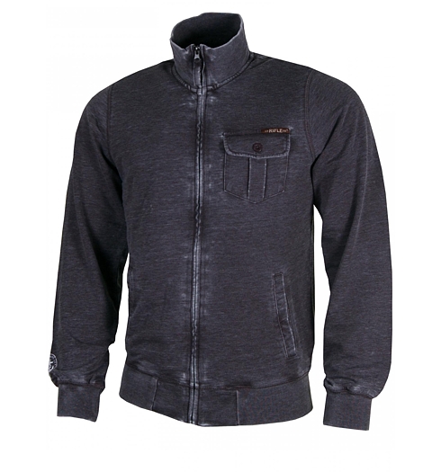 Pánská mikina RIFLE M-CARDIGAN FELPA ML 899 dark grey - RIFLE - L040D 899 M-CARDIGAN FELPA ML