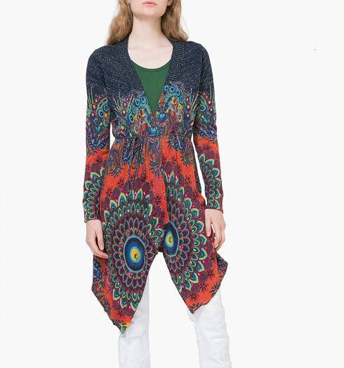 Dámský svetr DESIGUAL JERS GRANADA 5000 NAVY - DESIGUAL - 71J2EM7 5000 JERS GRANADA
