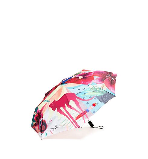 Dámský deštník DESIGUAL CRHYSTAL GOGO 3105 PERSIAN RED - DESIGUAL - 18SAZW06 3105 UMBRELLA_CRHYSTAL GOGO