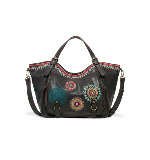 Dámská kabelka DESIGUAL SIARA ROTTERDAM 2000 NEGRO - DESIGUAL - 18WAXP37 2000 BOLS_SIARA ROTTERDAM