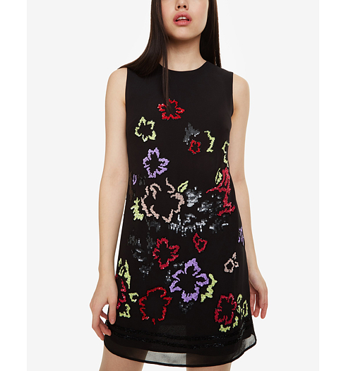 Dámské šaty DESIGUAL EMMA 2000 NEGRO - DESIGUAL - 19SWVW71 2000 VEST_EMMA