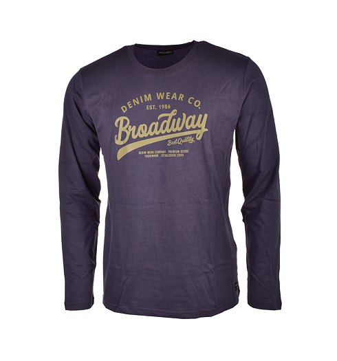 Pánské triko BROADWAY BROADWAY 92300 navy - Broadway - 20102273 92300 T-shirt BROADWAY